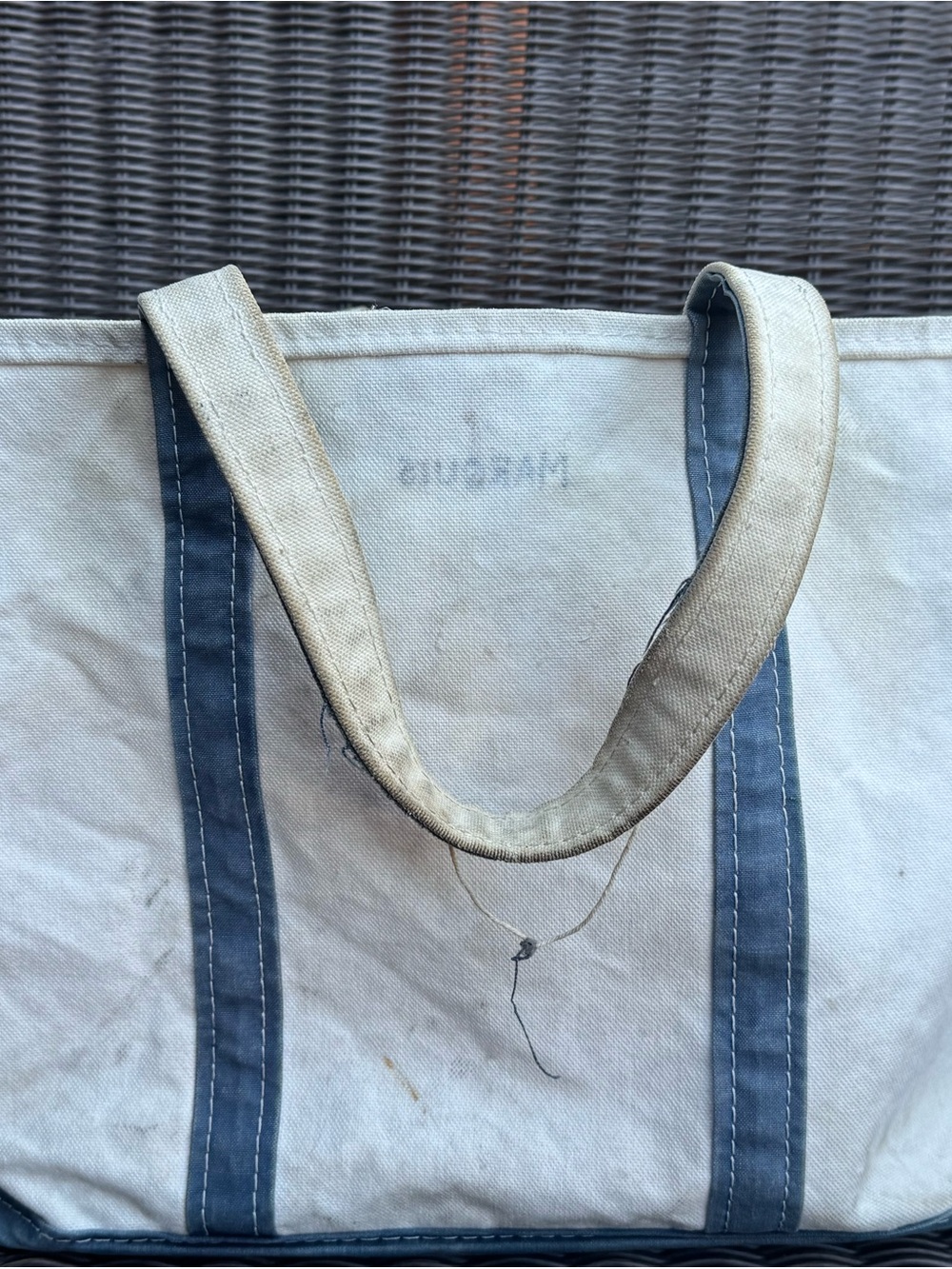 Vintage/Thrashed L.L. Bean Boat and Tote - 80s/90s - Picture 10 of 14